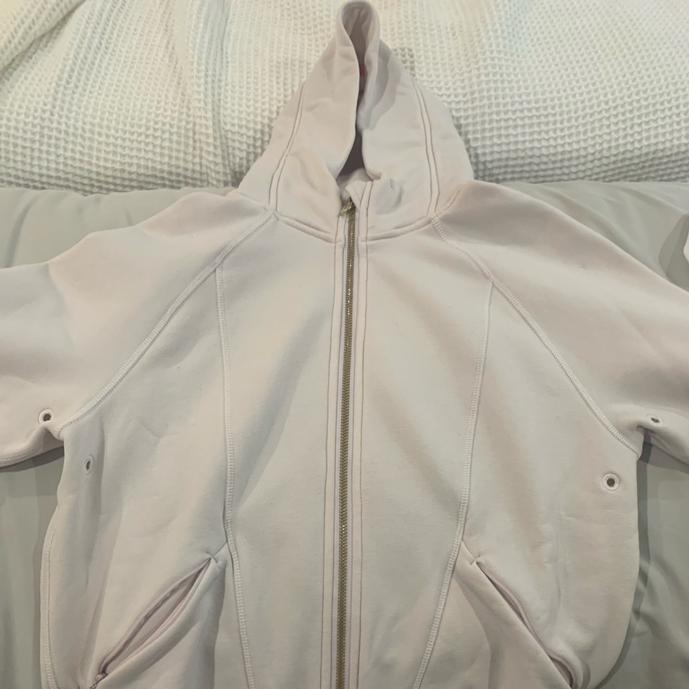 Lululemon Scuba jacket with hood. Blush. Size 4.